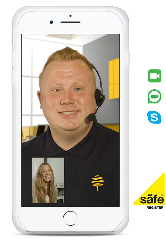 Hometree's video call option allowing you to connect with an engineer
