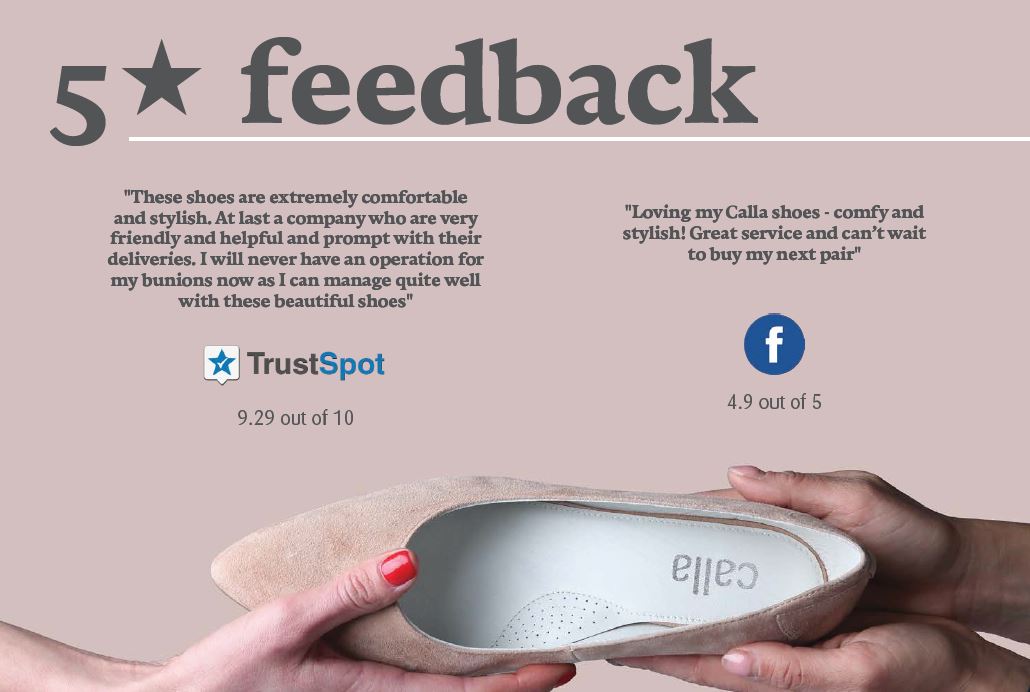 customer feedback - Calla Shoes